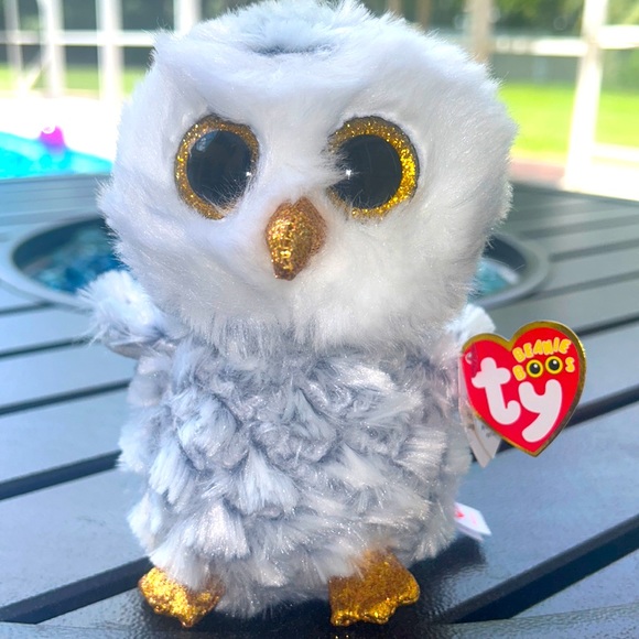 Ty Beenie Baby Boos Owlette NWT Stuffed Animal Plush Stuffie Kids Toy 6” NEW - Picture 6 of 14
